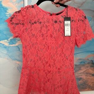 BCBGMAXAZRIA Lace Blouse